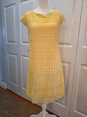 Dress Barn Crocheted-look dress